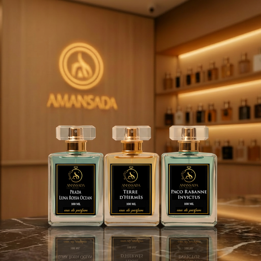 Prada Luna Rossa Ocean, Terre d’Hermès & Paco Rabanne Invictus